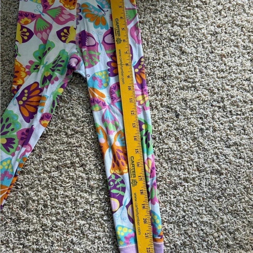 Hanna Anderson Organic Cotton PJ Bottoms Pants size 4 Classic Butterfly